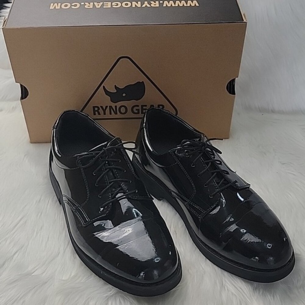 RYNO GEAR High Gloss Military Law Enforcement Oxford‎ Formal Dress Shoes 7.5